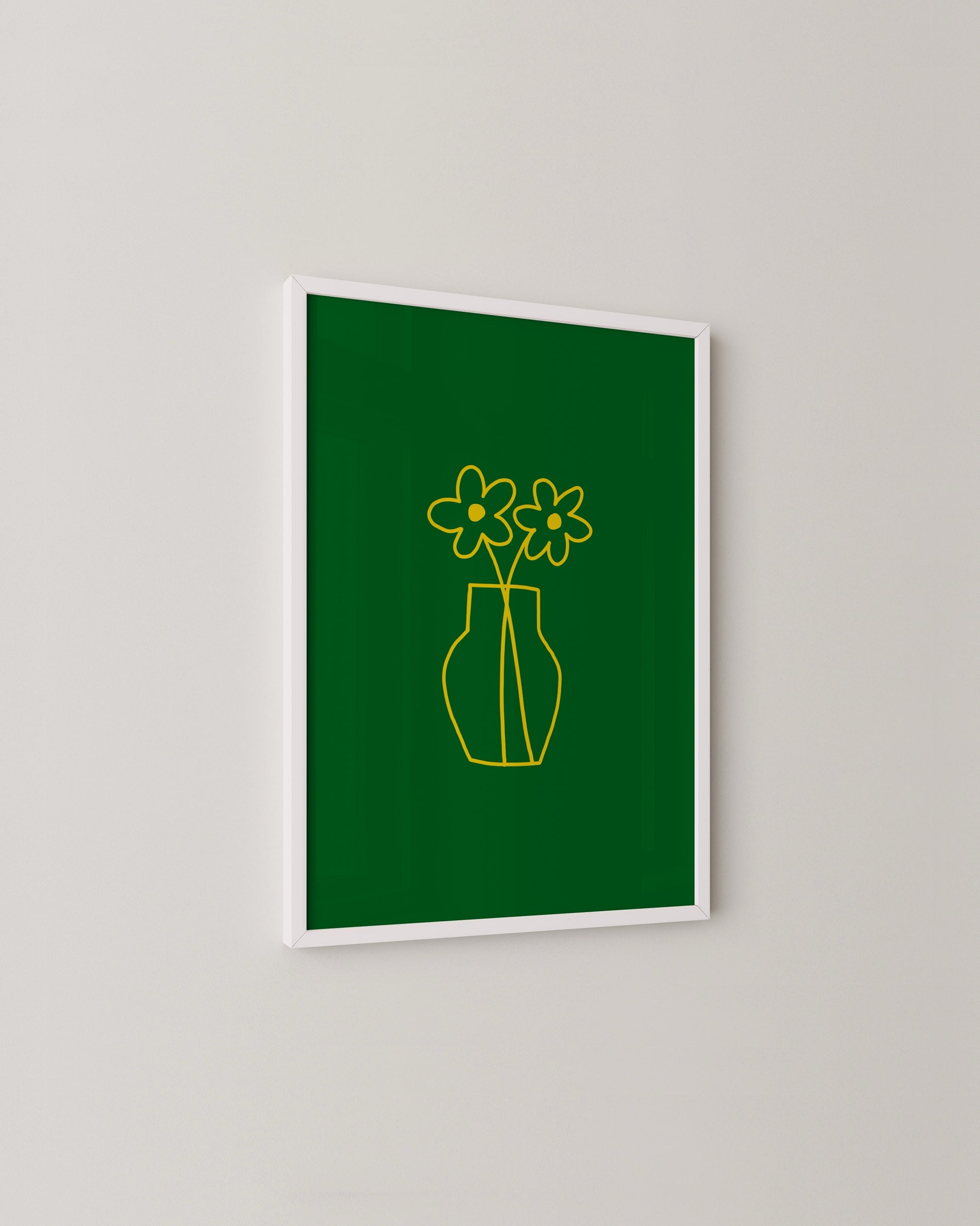 Yellow Vase Print- Wall Art -Paperhus- Printable wall art - Instant downloads - DIY home decor -Paperhus