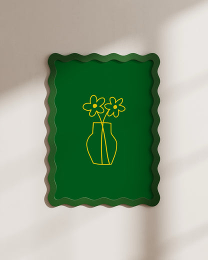 Yellow Vase Print- Wall Art -Paperhus- Printable wall art - Instant downloads - DIY home decor -Paperhus