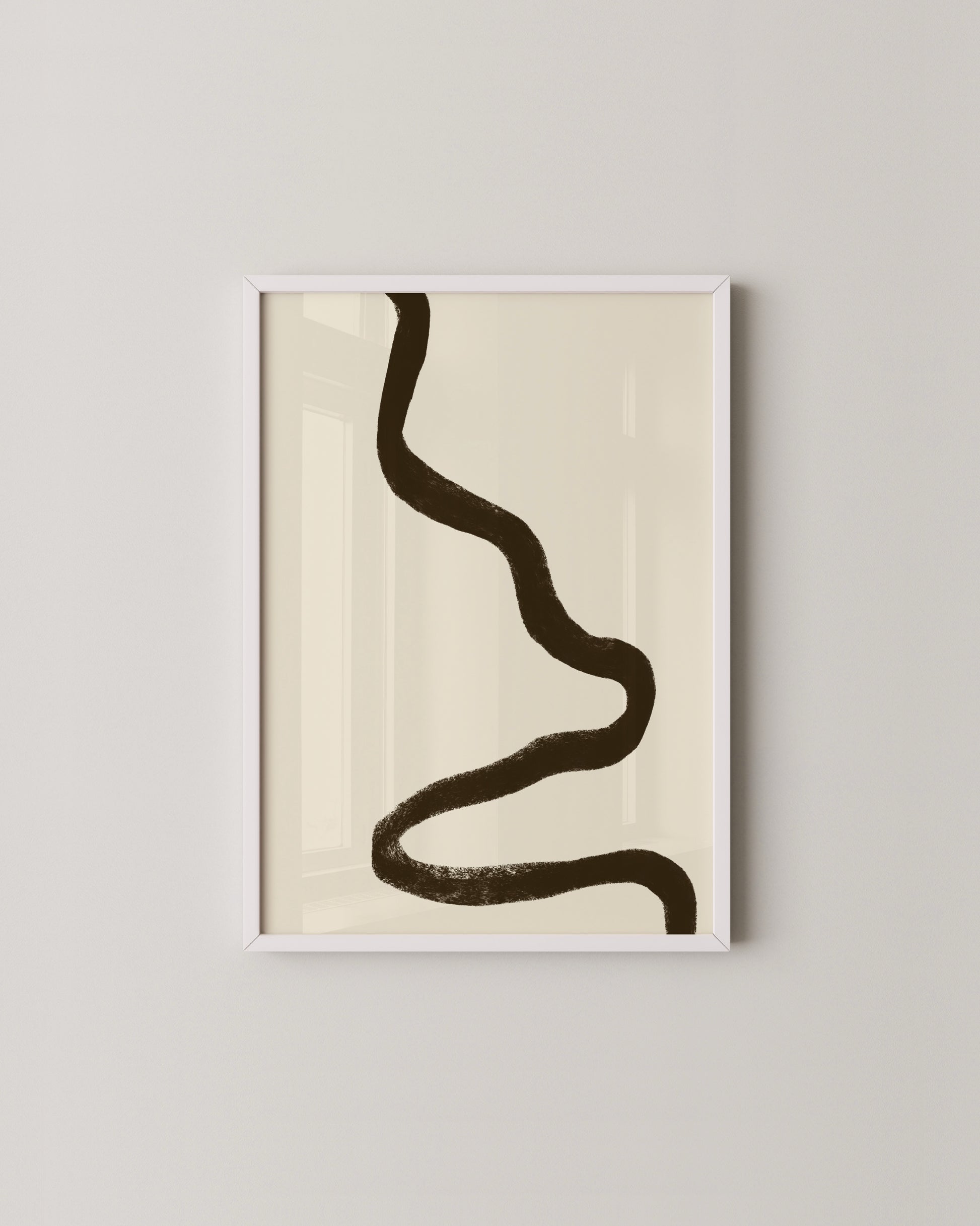 Brown Wave Print- Wall Art -Paperhus- Printable wall art - Instant downloads - DIY home decor -Paperhus