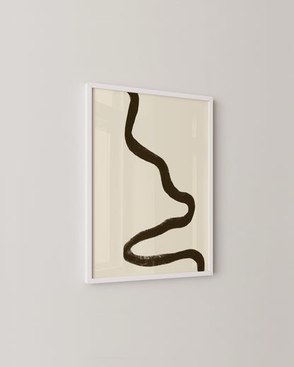 Brown Wave Print- Wall Art -Paperhus- Printable wall art - Instant downloads - DIY home decor -Paperhus