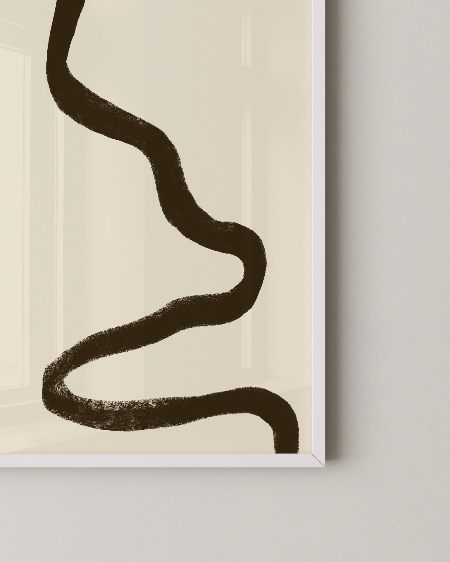 Brown Wave Print- Wall Art -Paperhus- Printable wall art - Instant downloads - DIY home decor -Paperhus