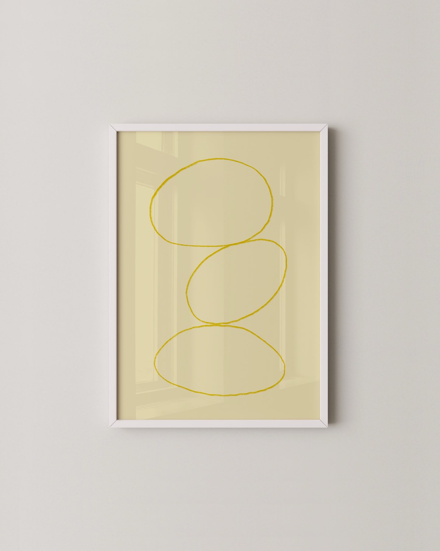 Yellow Ovals Print- Wall Art -Paperhus- Printable wall art - Instant downloads - DIY home decor -Paperhus
