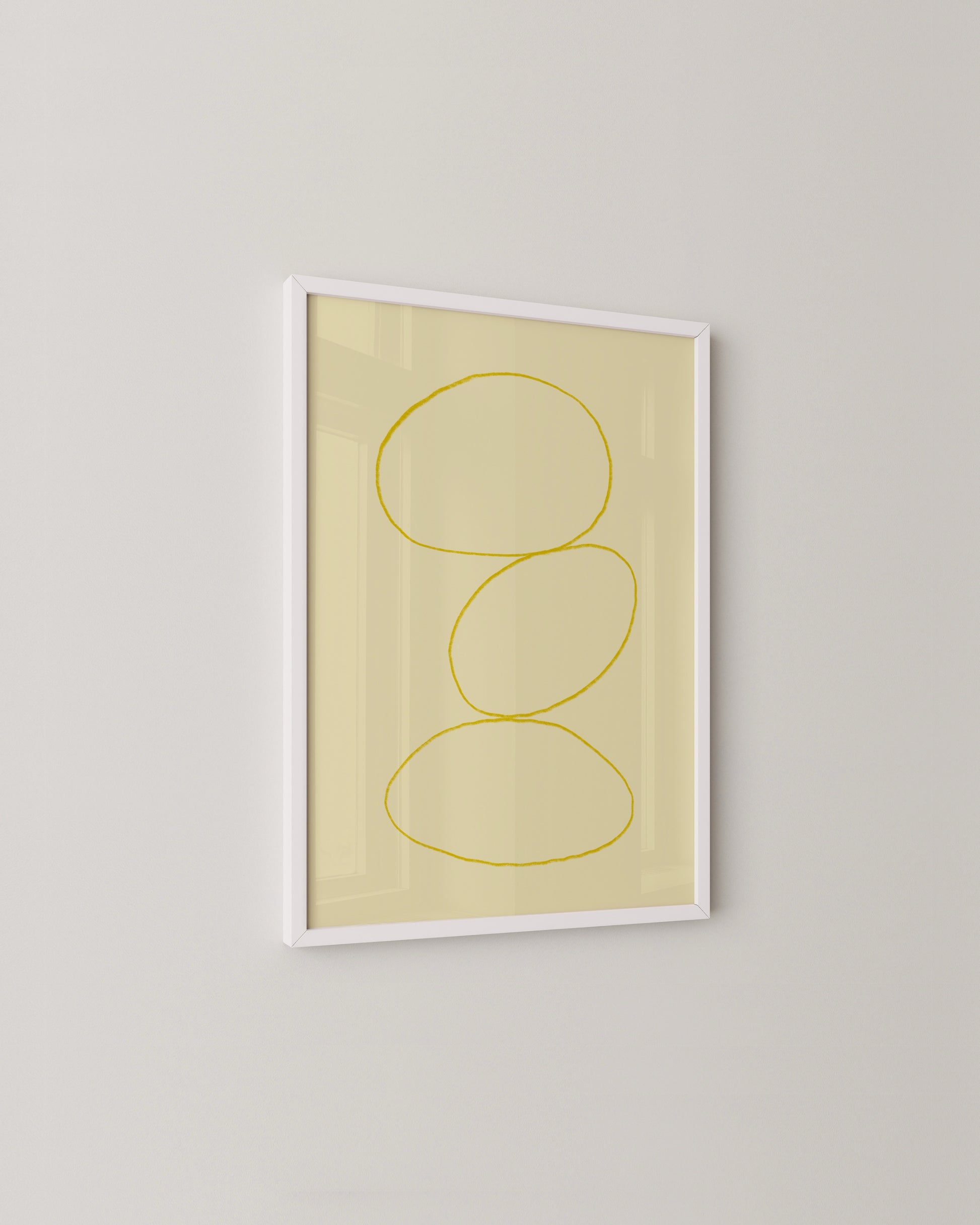 Yellow Ovals Print- Wall Art -Paperhus- Printable wall art - Instant downloads - DIY home decor -Paperhus