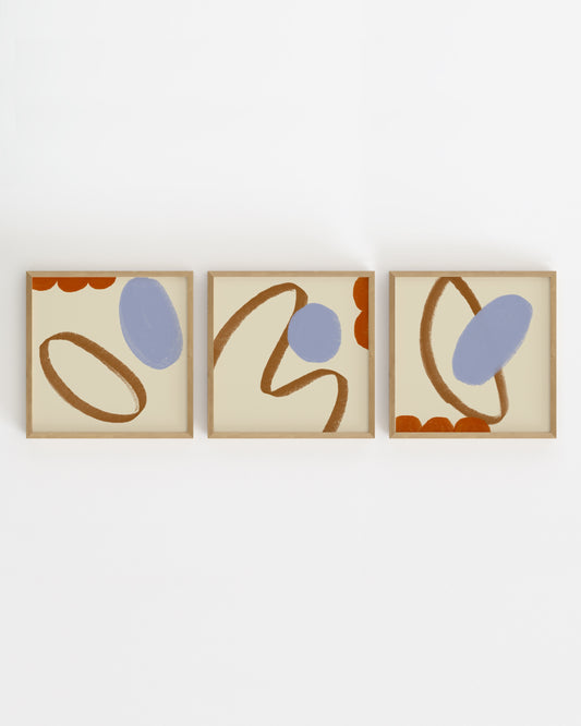 Square. Set printable wall art by Paperhus