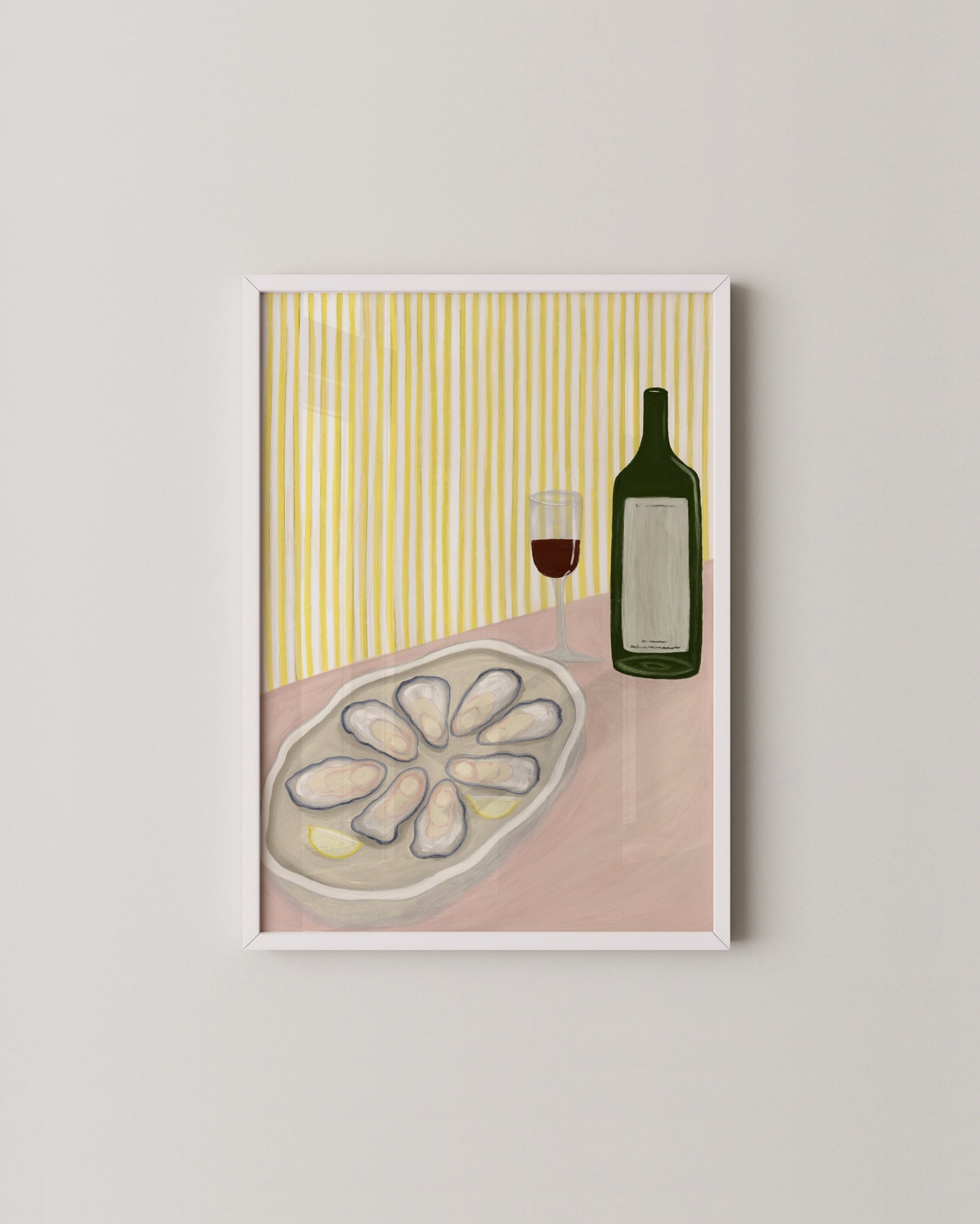 Oysters & Wine Print- Wall Art -Paperhus- Printable wall art - Instant downloads - DIY home decor -Paperhus