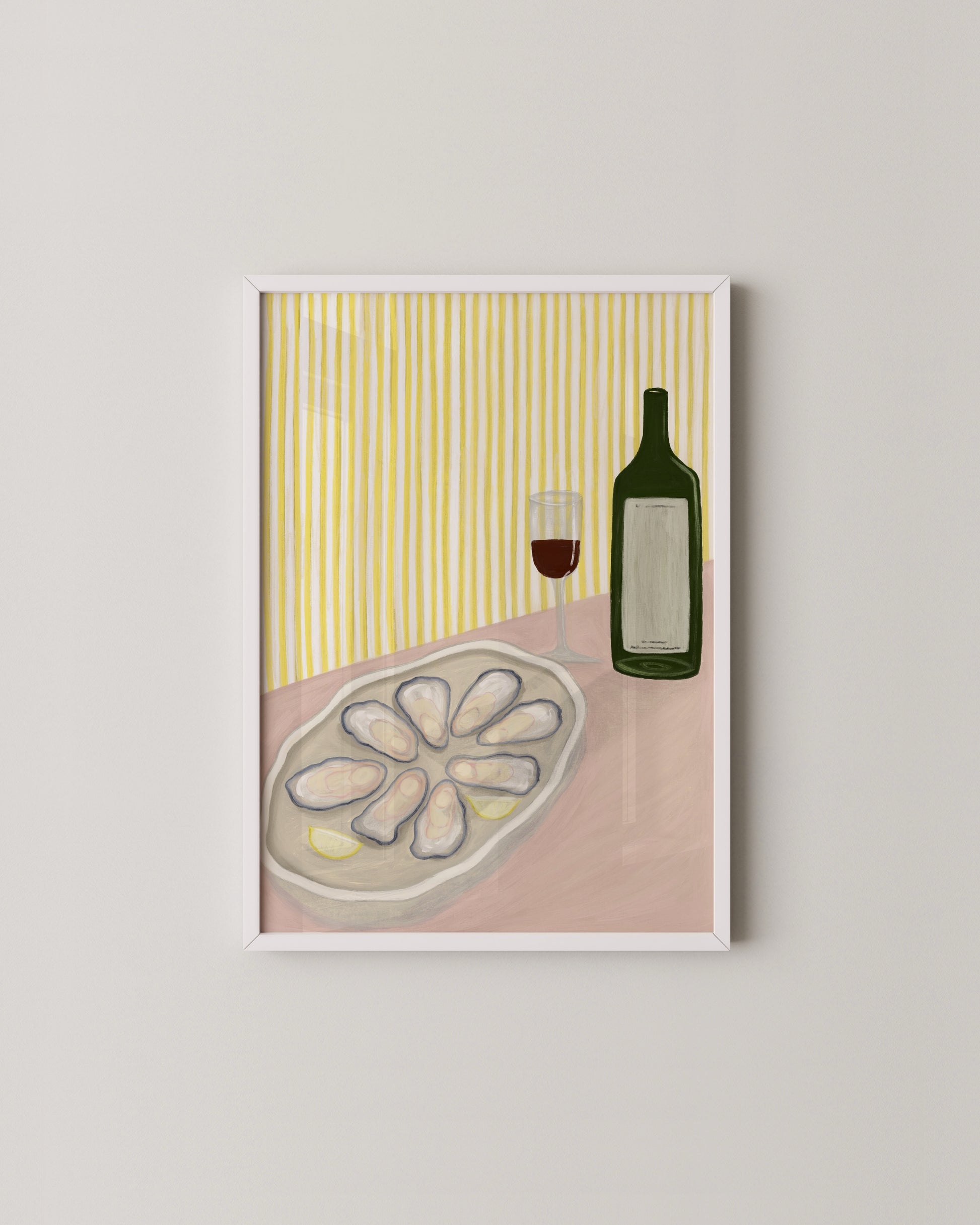 Oysters & Wine Print- Wall Art -Paperhus- Printable wall art - Instant downloads - DIY home decor -Paperhus