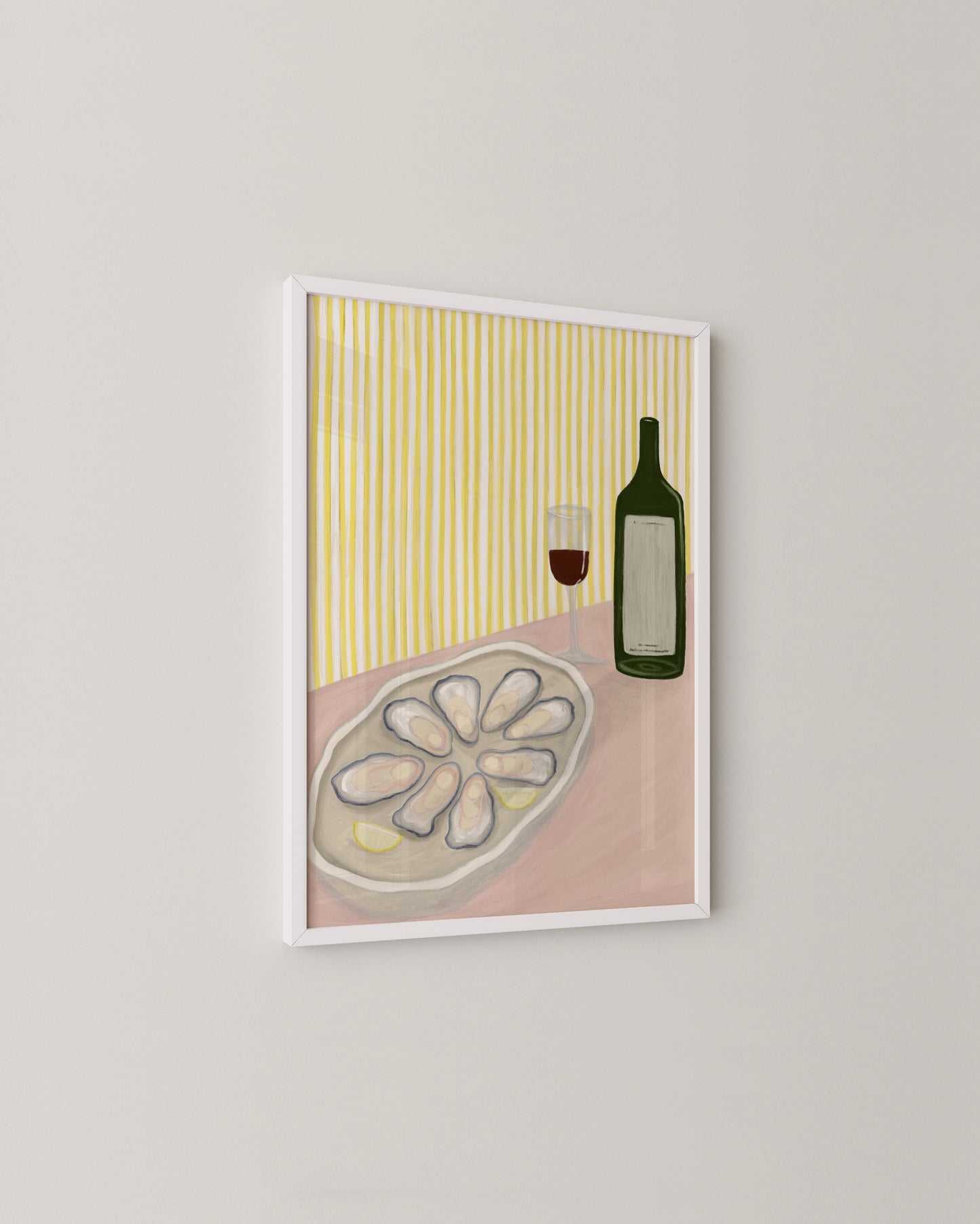 Oysters & Wine Print- Wall Art -Paperhus- Printable wall art - Instant downloads - DIY home decor -Paperhus