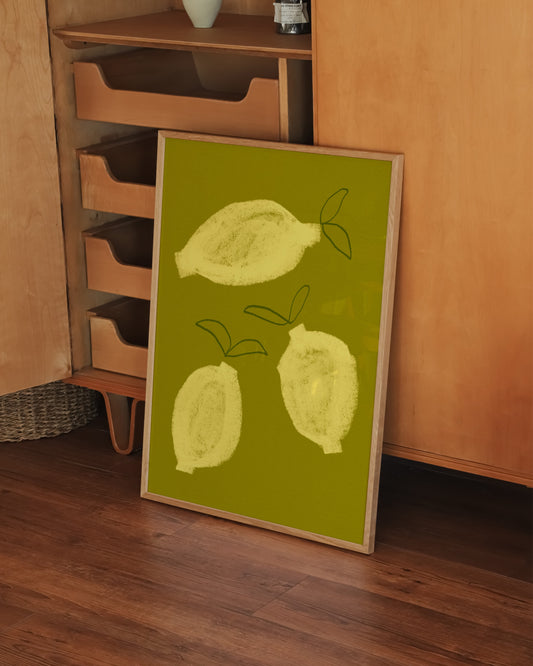 Lemon Illustration Printable Wall Art | Digital Download printable wall art by Paperhus