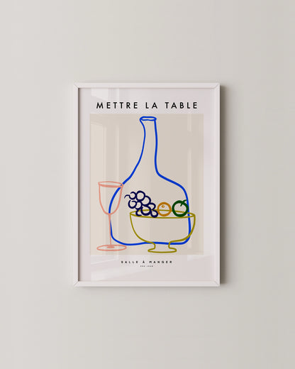 Mettre La Table Poster