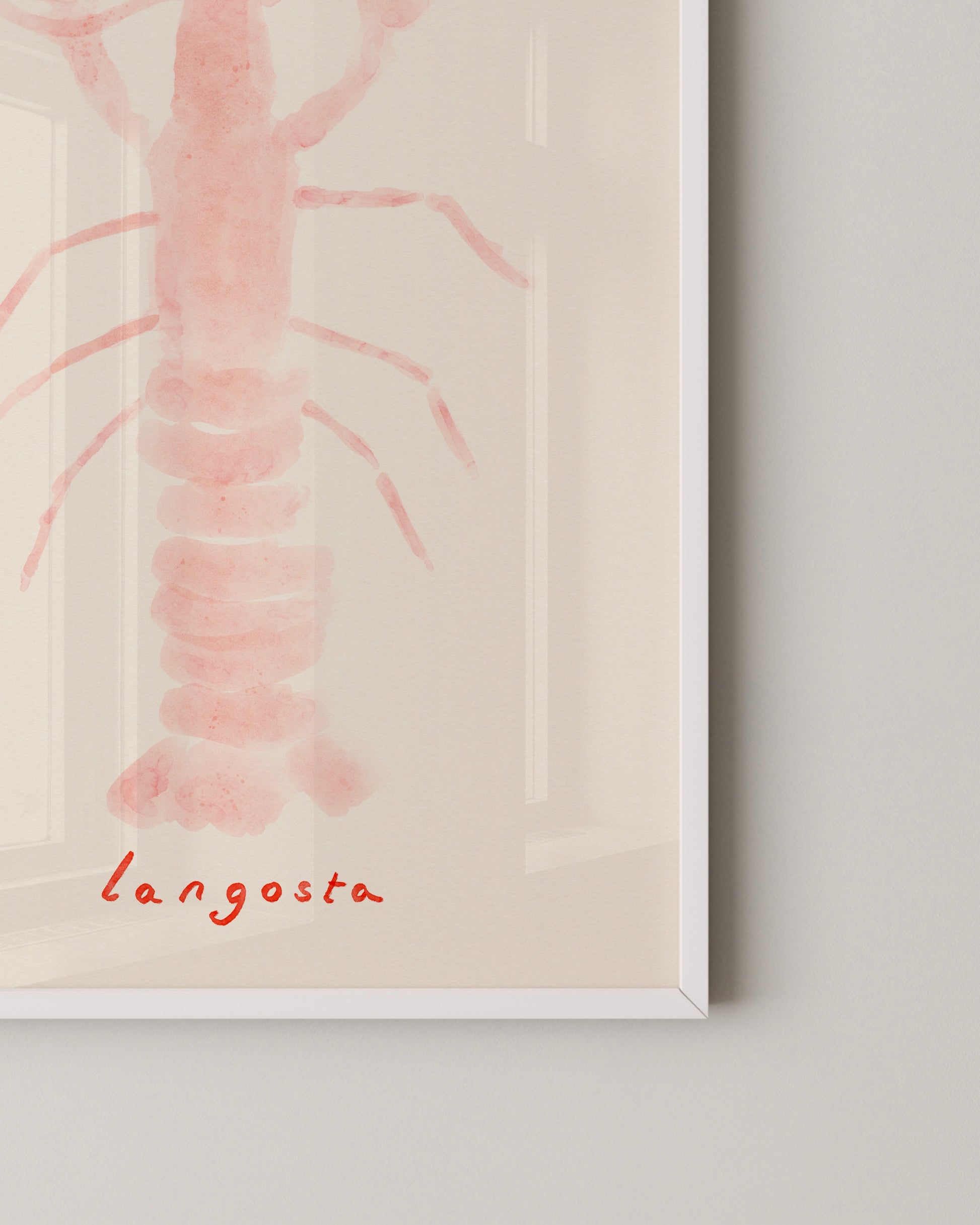 Pink Lobster Print- Wall Art -Paperhus- Printable wall art - Instant downloads - DIY home decor -Paperhus