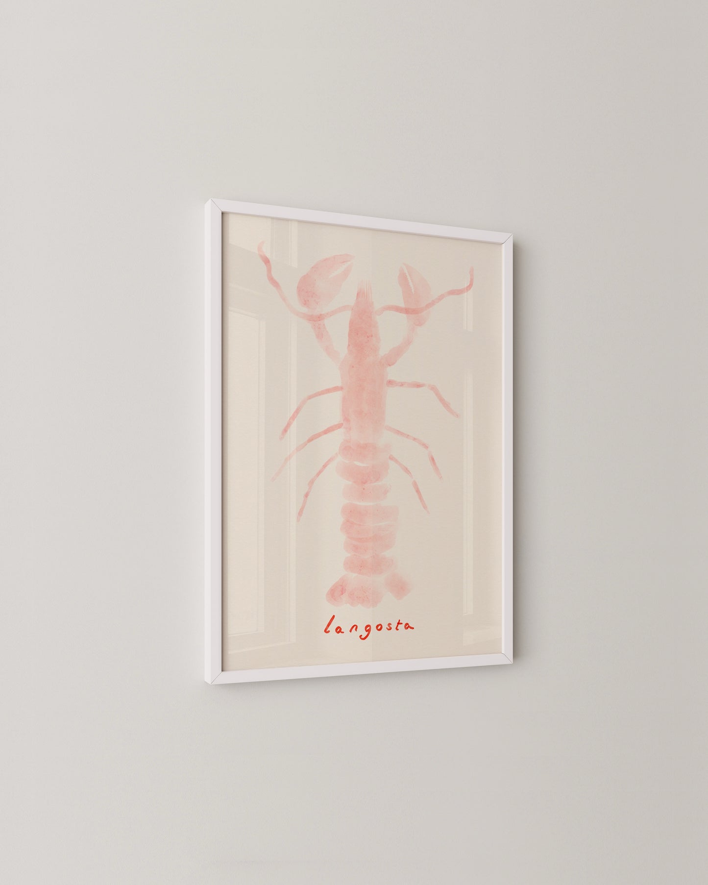 Pink Lobster Print- Wall Art -Paperhus- Printable wall art - Instant downloads - DIY home decor -Paperhus