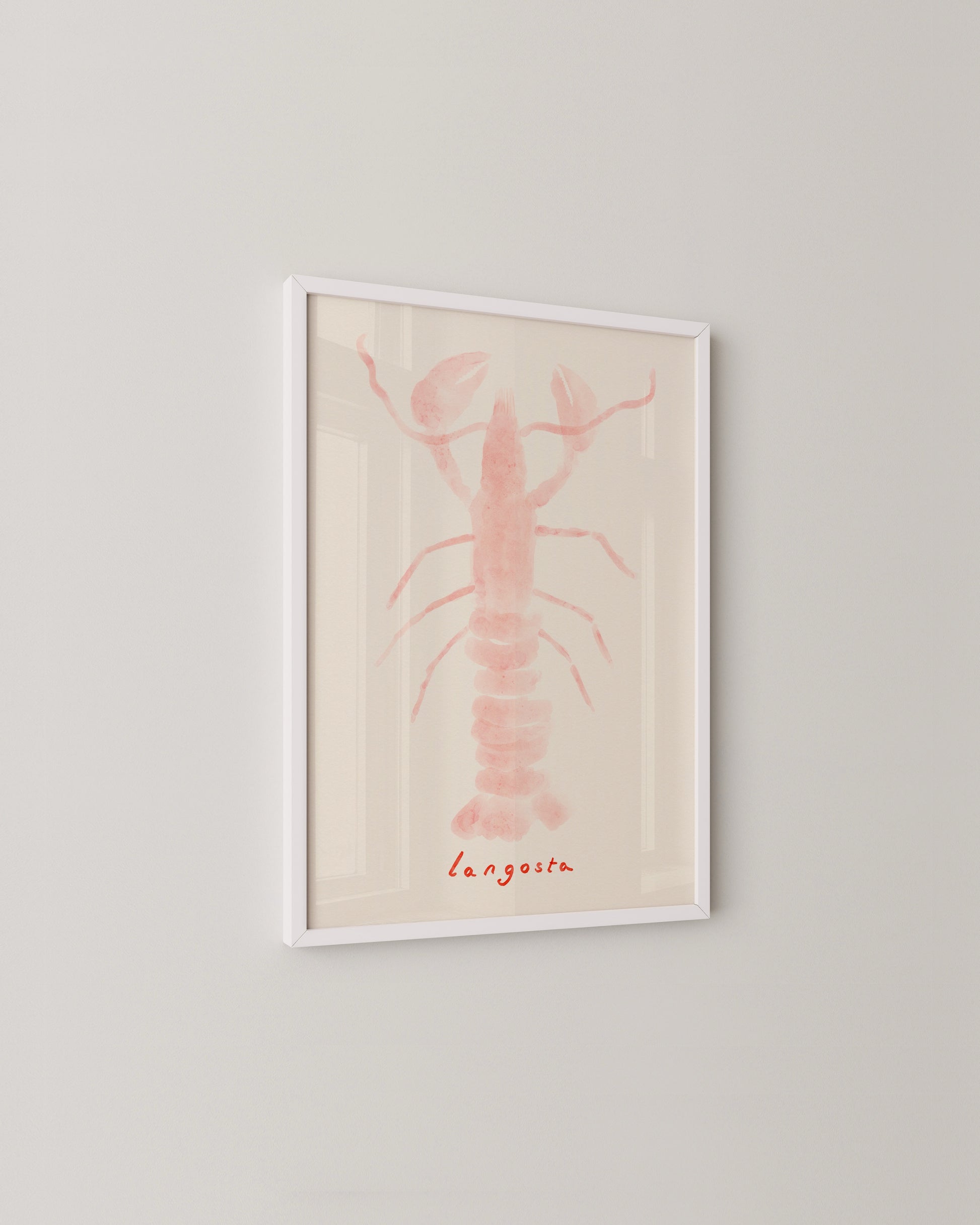 Pink Lobster Print- Wall Art -Paperhus- Printable wall art - Instant downloads - DIY home decor -Paperhus