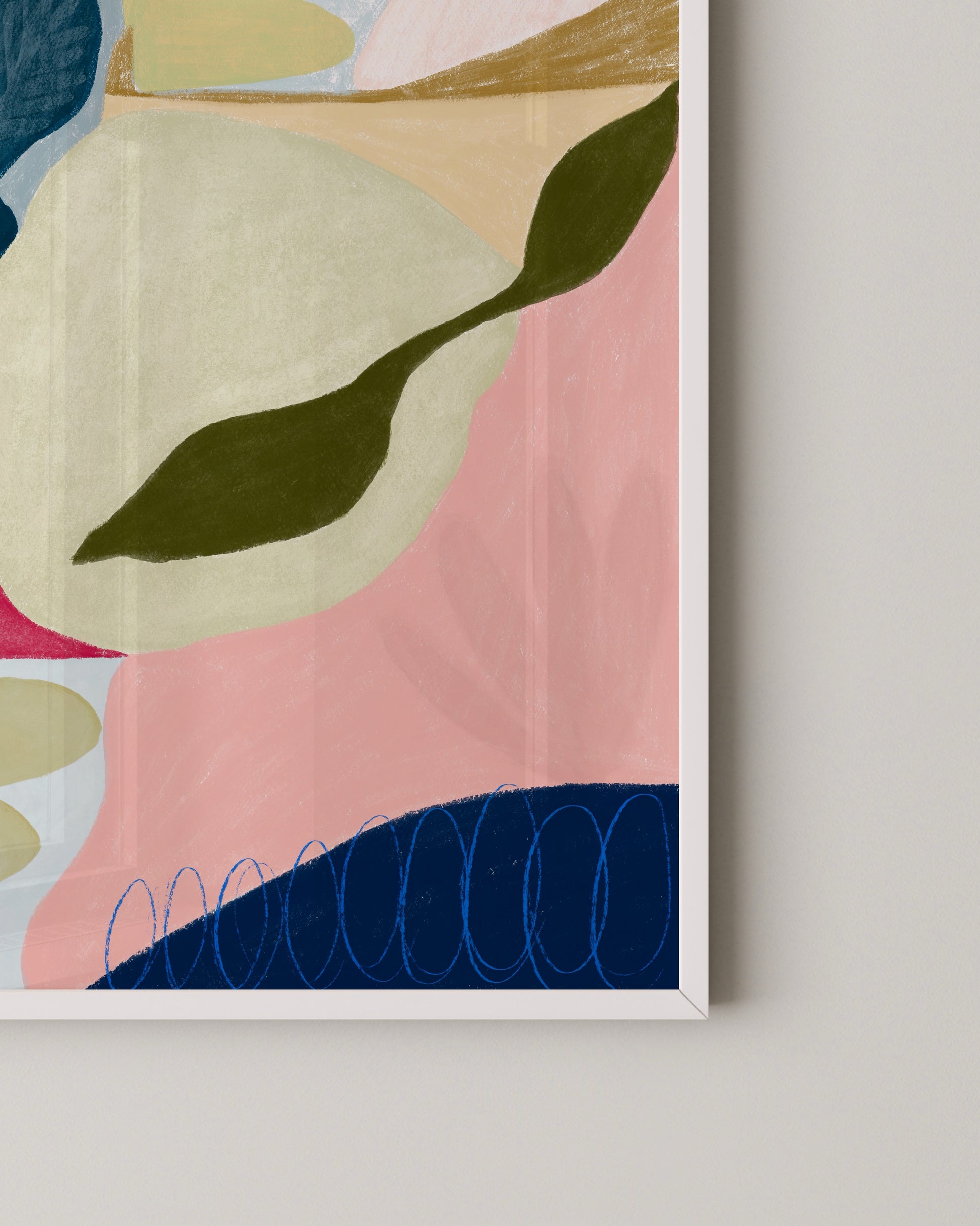 Pink Floral Abstract Print- Wall Art -Paperhus- Printable wall art - Instant downloads - DIY home decor -Paperhus