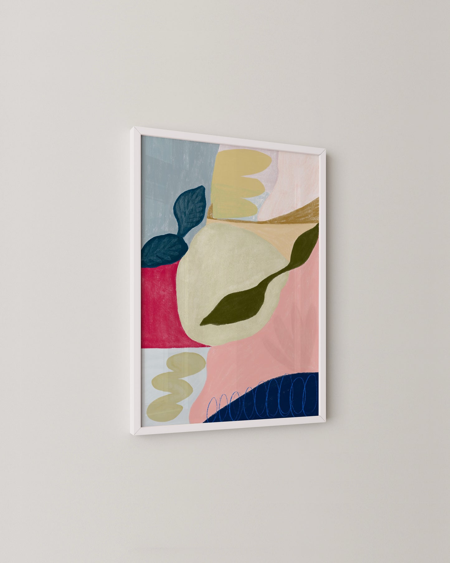 Pink Floral Abstract Print- Wall Art -Paperhus- Printable wall art - Instant downloads - DIY home decor -Paperhus