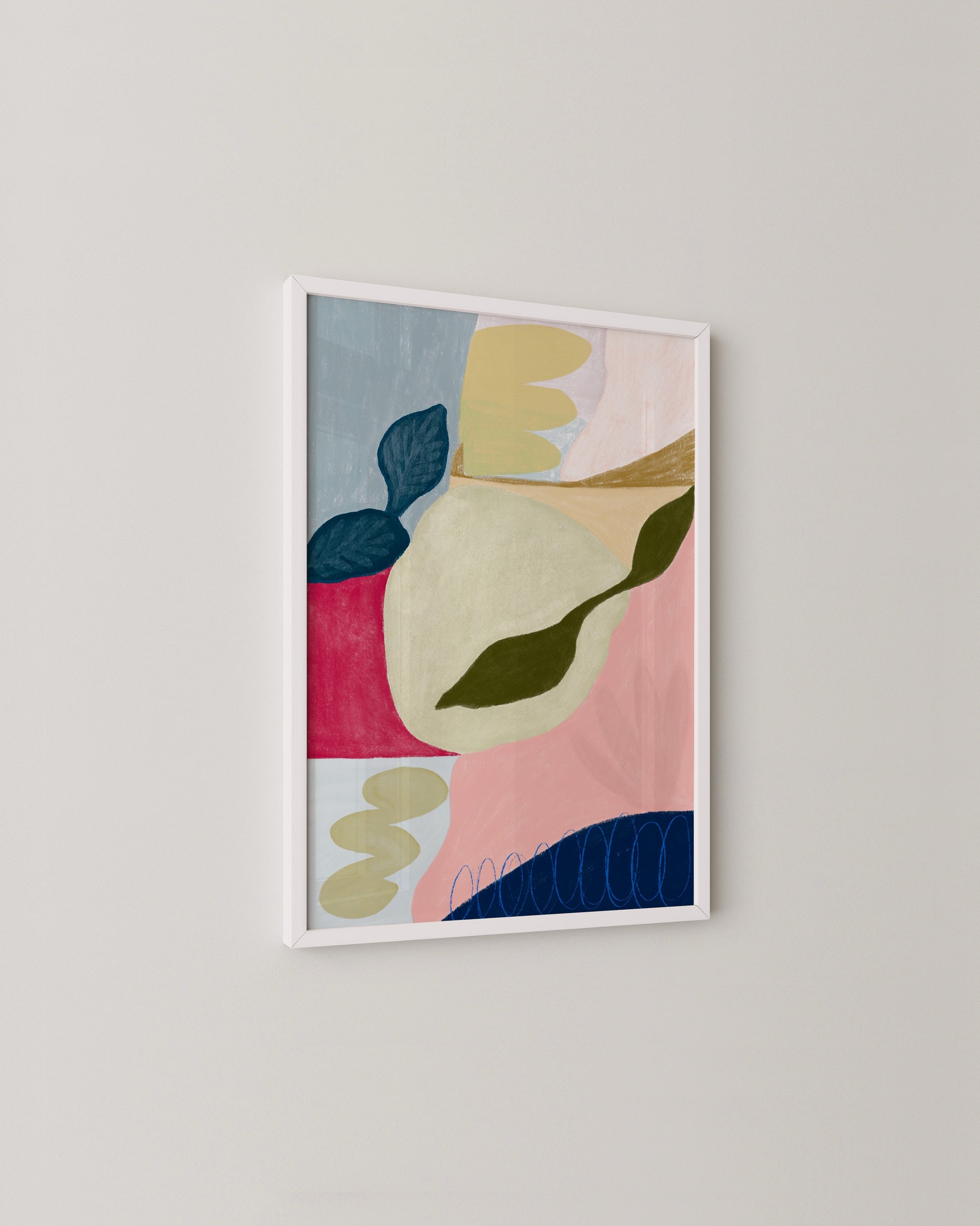 Pink Floral Abstract Print- Wall Art -Paperhus- Printable wall art - Instant downloads - DIY home decor -Paperhus