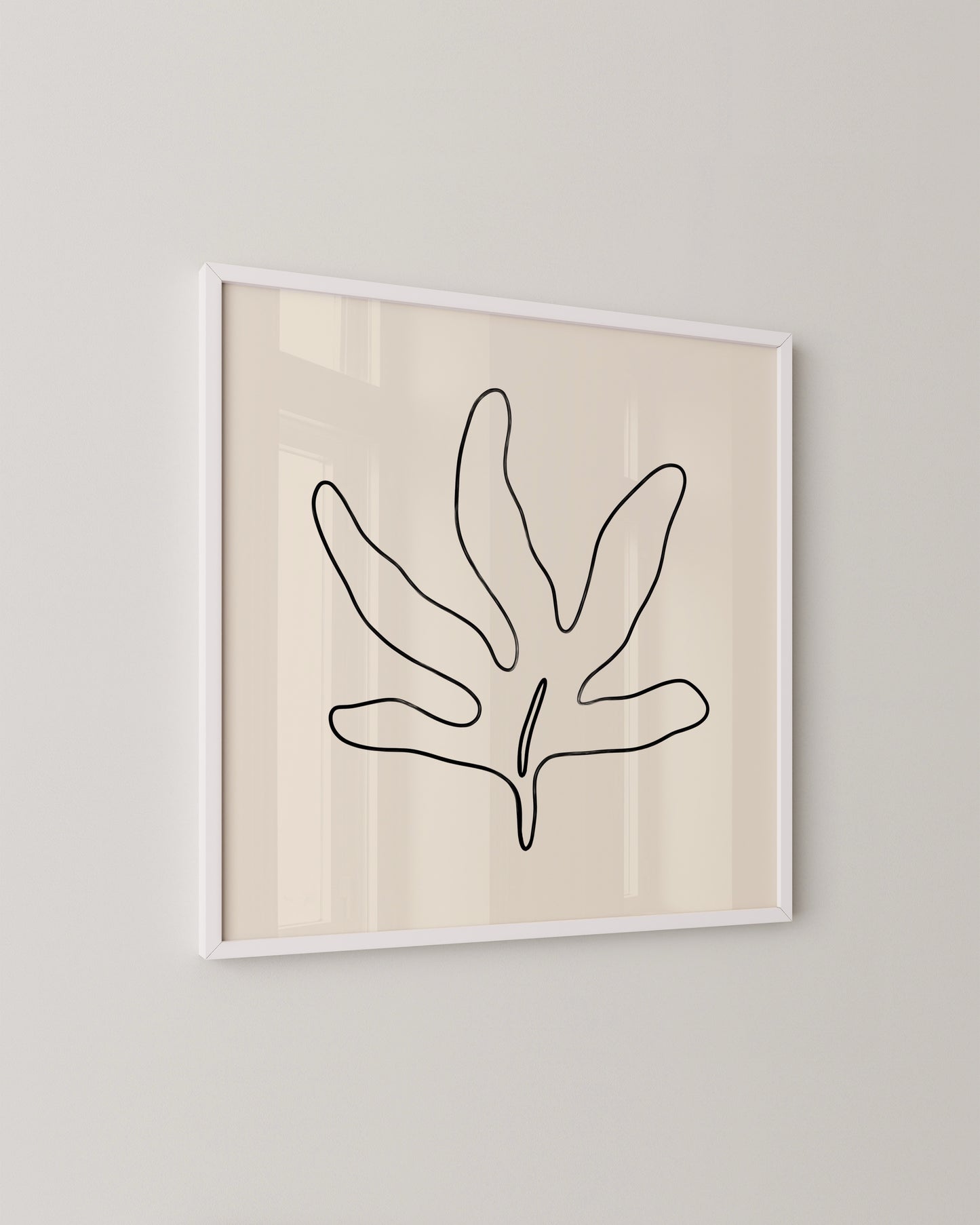 Leaf Outline Print- Wall Art -Paperhus- Printable wall art - Instant downloads - DIY home decor -Paperhus