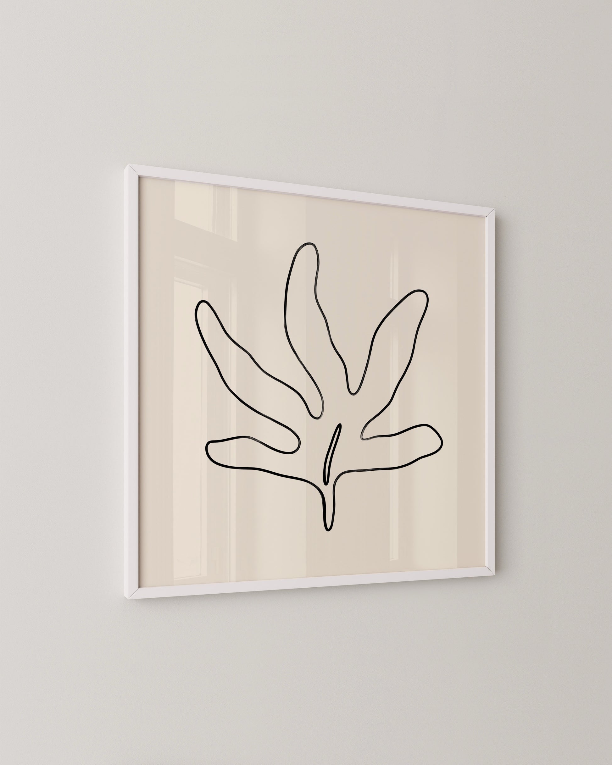 Leaf Outline Print- Wall Art -Paperhus- Printable wall art - Instant downloads - DIY home decor -Paperhus