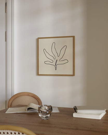 Leaf Outline Print- Wall Art -Paperhus- Printable wall art - Instant downloads - DIY home decor -Paperhus