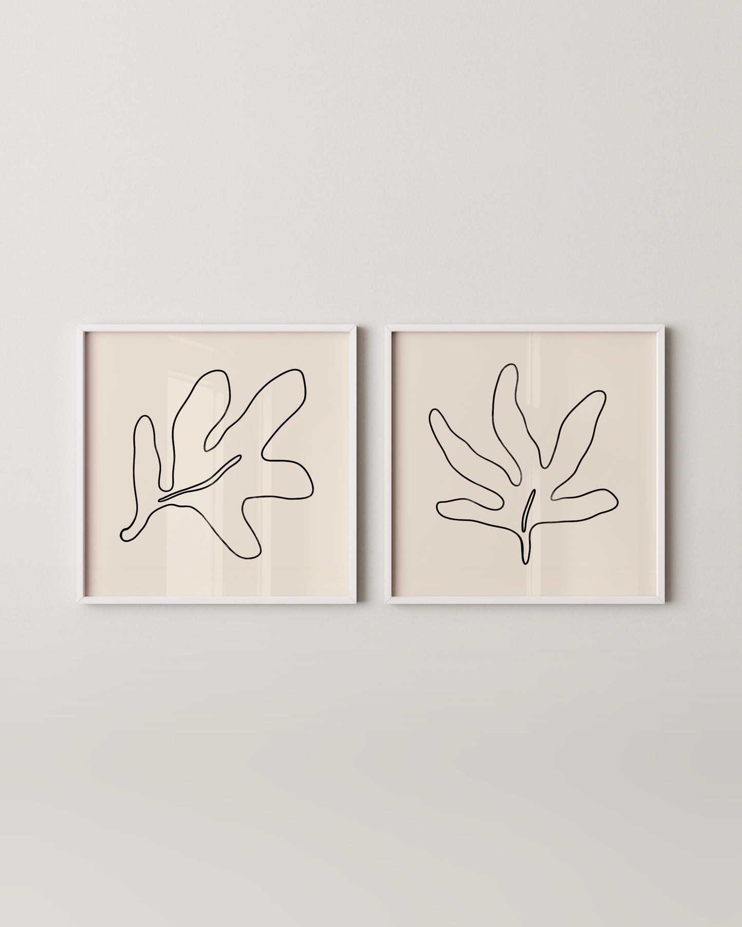 Leaf Outlines Set- Wall Art -Paperhus- Printable wall art - Instant downloads - DIY home decor -Paperhus