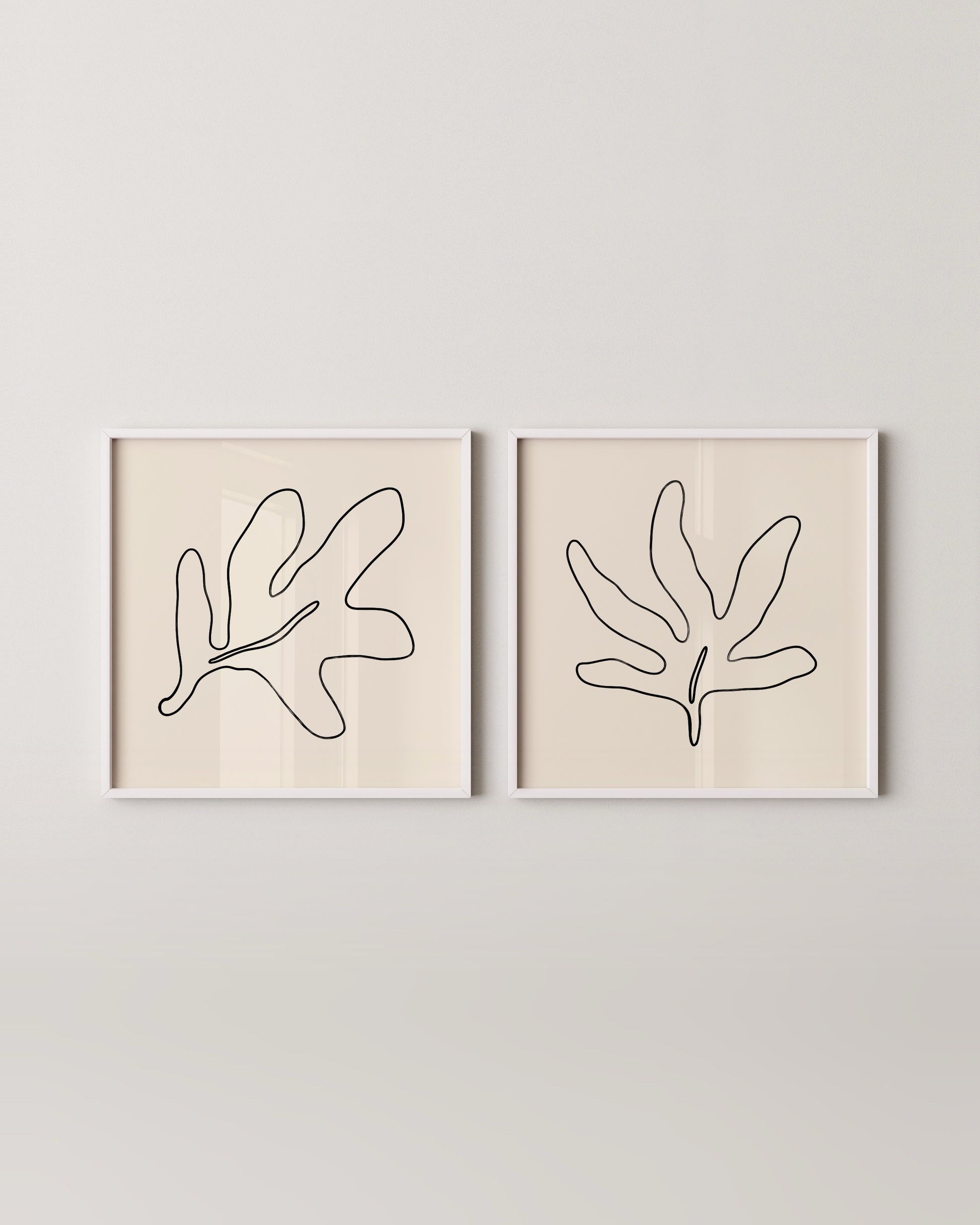 Leaf Outlines Set- Wall Art -Paperhus- Printable wall art - Instant downloads - DIY home decor -Paperhus