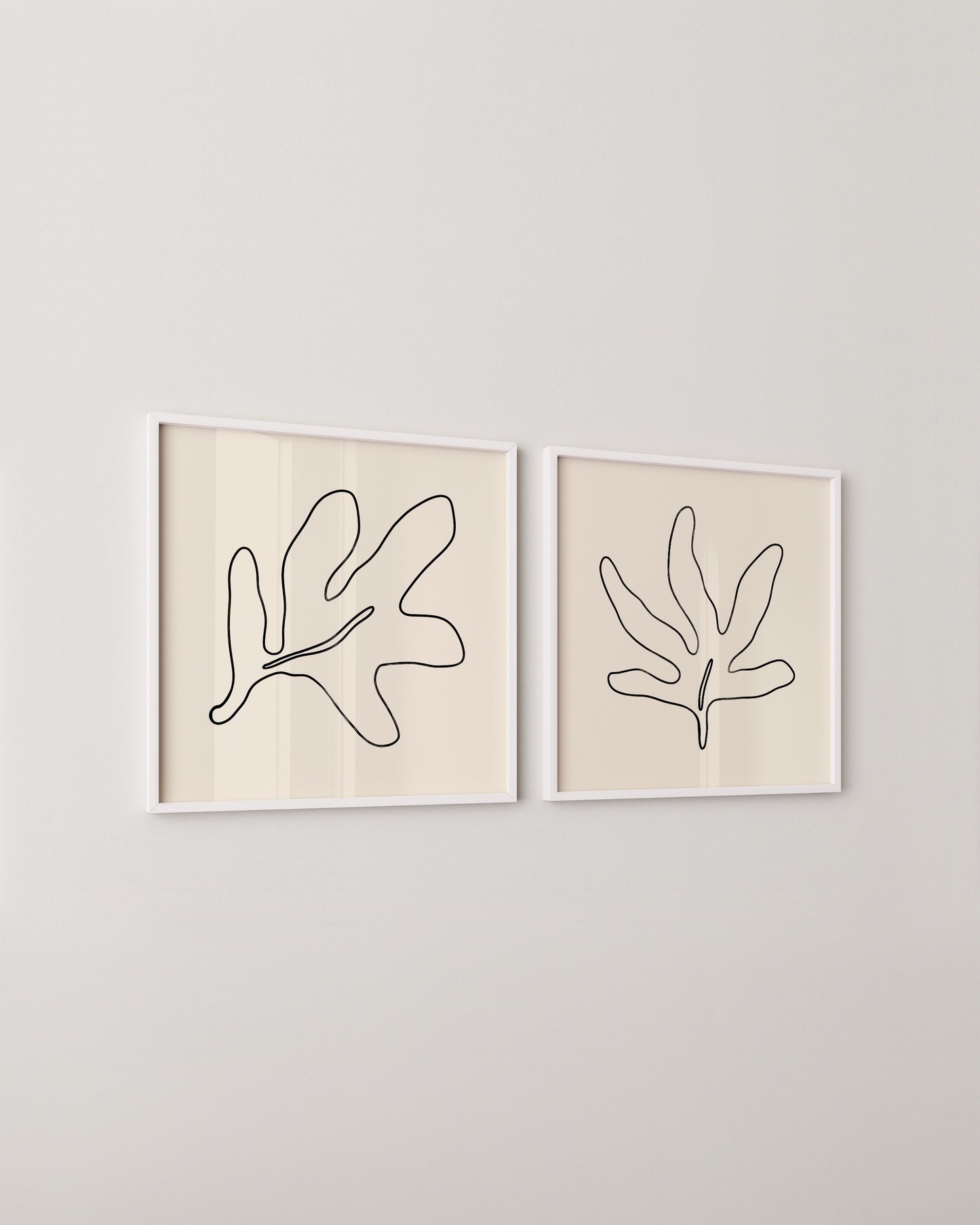 Leaf Outlines Set- Wall Art -Paperhus- Printable wall art - Instant downloads - DIY home decor -Paperhus