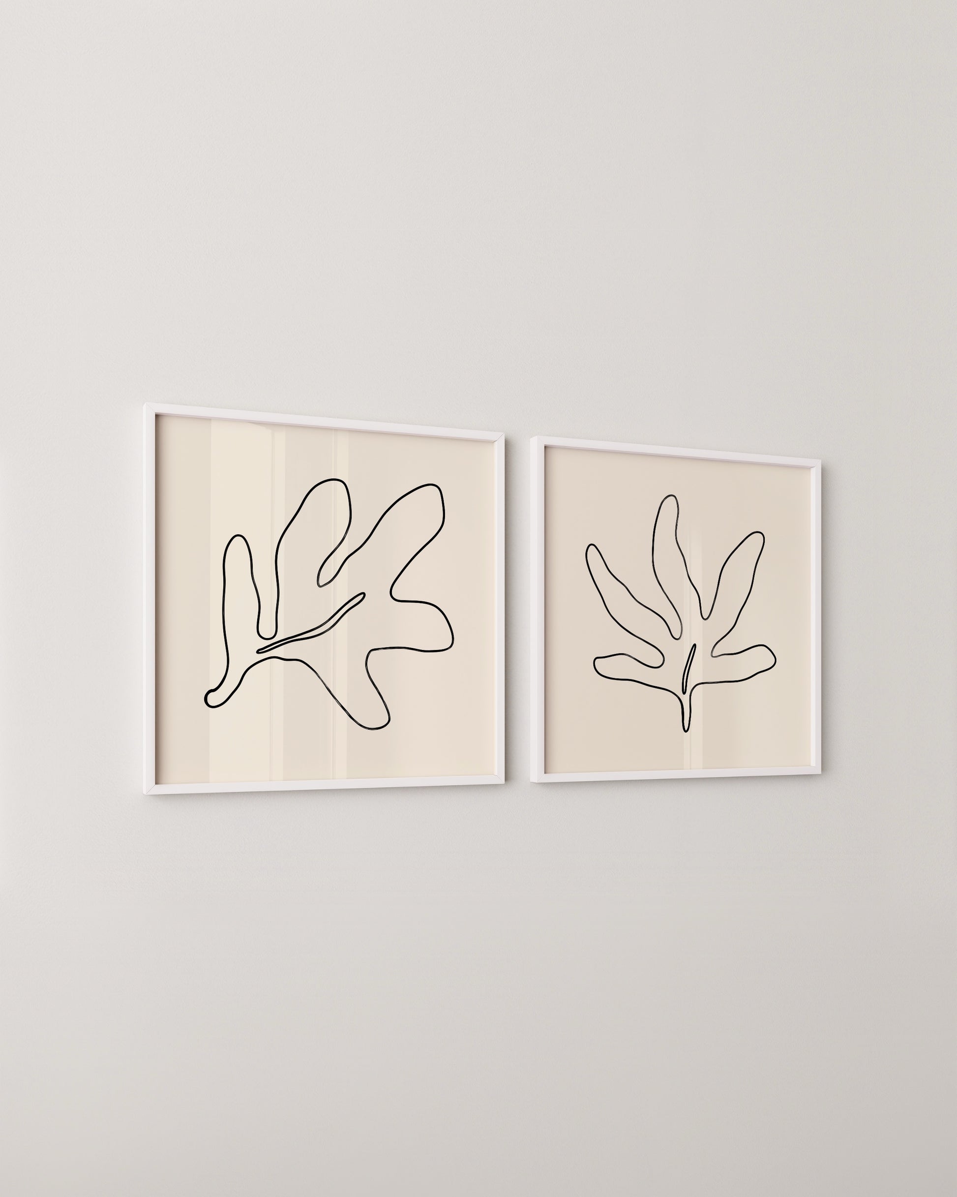 Leaf Outlines Set- Wall Art -Paperhus- Printable wall art - Instant downloads - DIY home decor -Paperhus