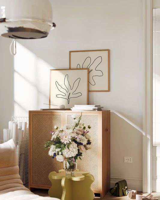 Square Leaf. Set printable wall art by Paperhus