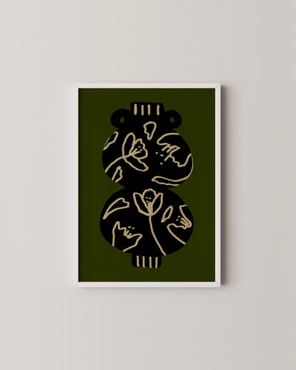 Olive Vase Print- Wall Art -Paperhus- Printable wall art - Instant downloads - DIY home decor -Paperhus