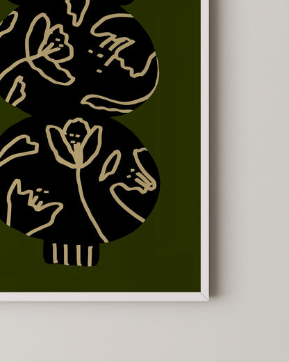 Olive Vase Print- Wall Art -Paperhus- Printable wall art - Instant downloads - DIY home decor -Paperhus