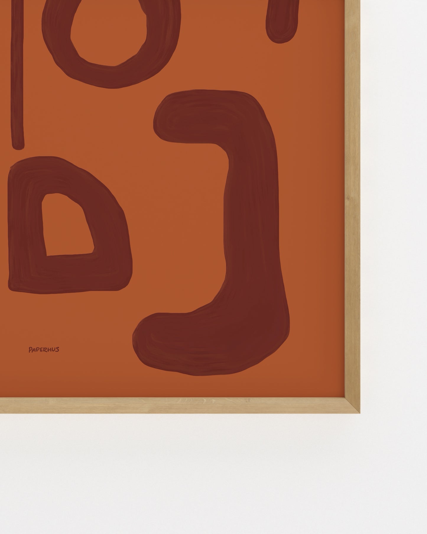 Abstract. Terracotta printable wall art by Paperhus