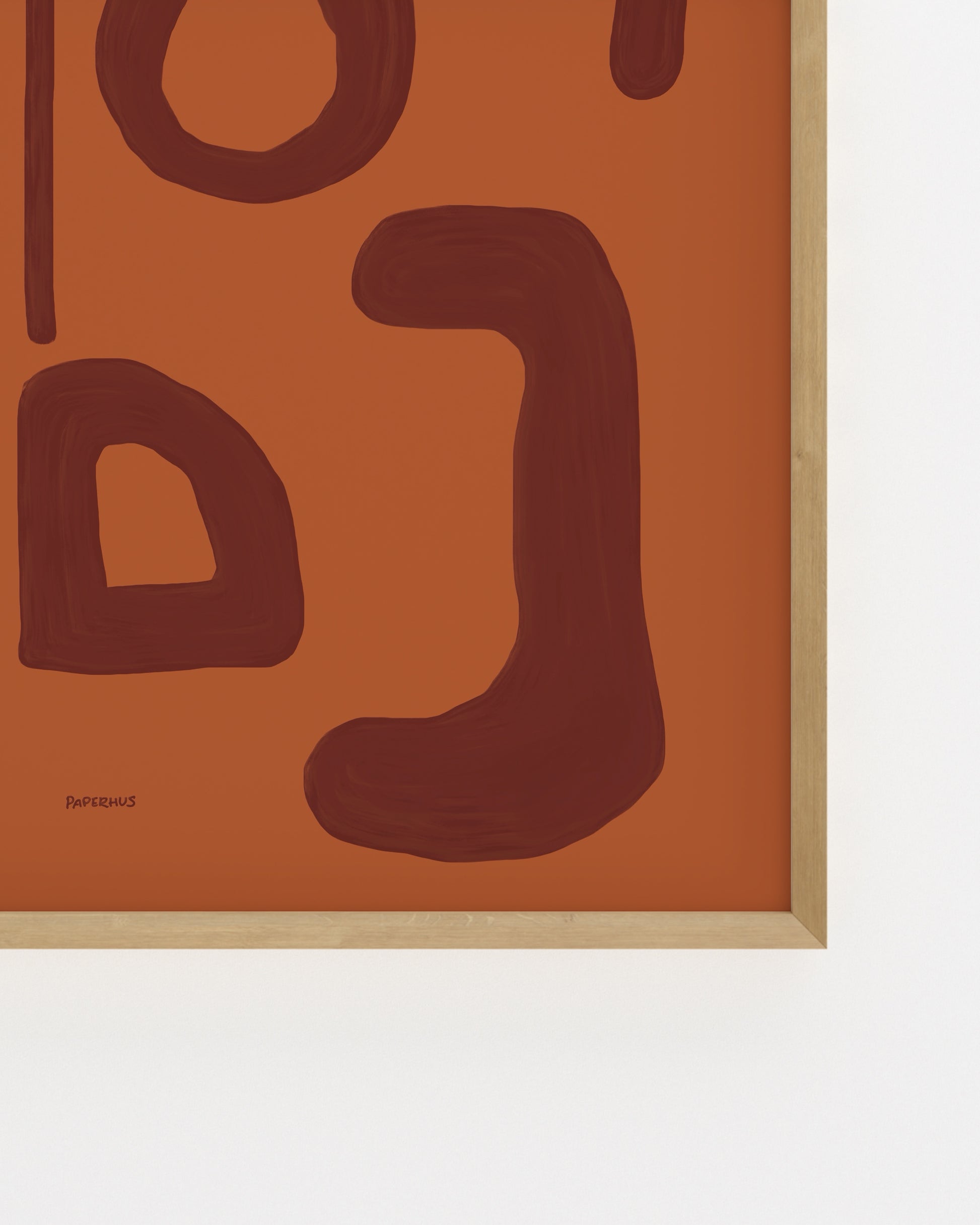 Abstract. Terracotta printable wall art by Paperhus