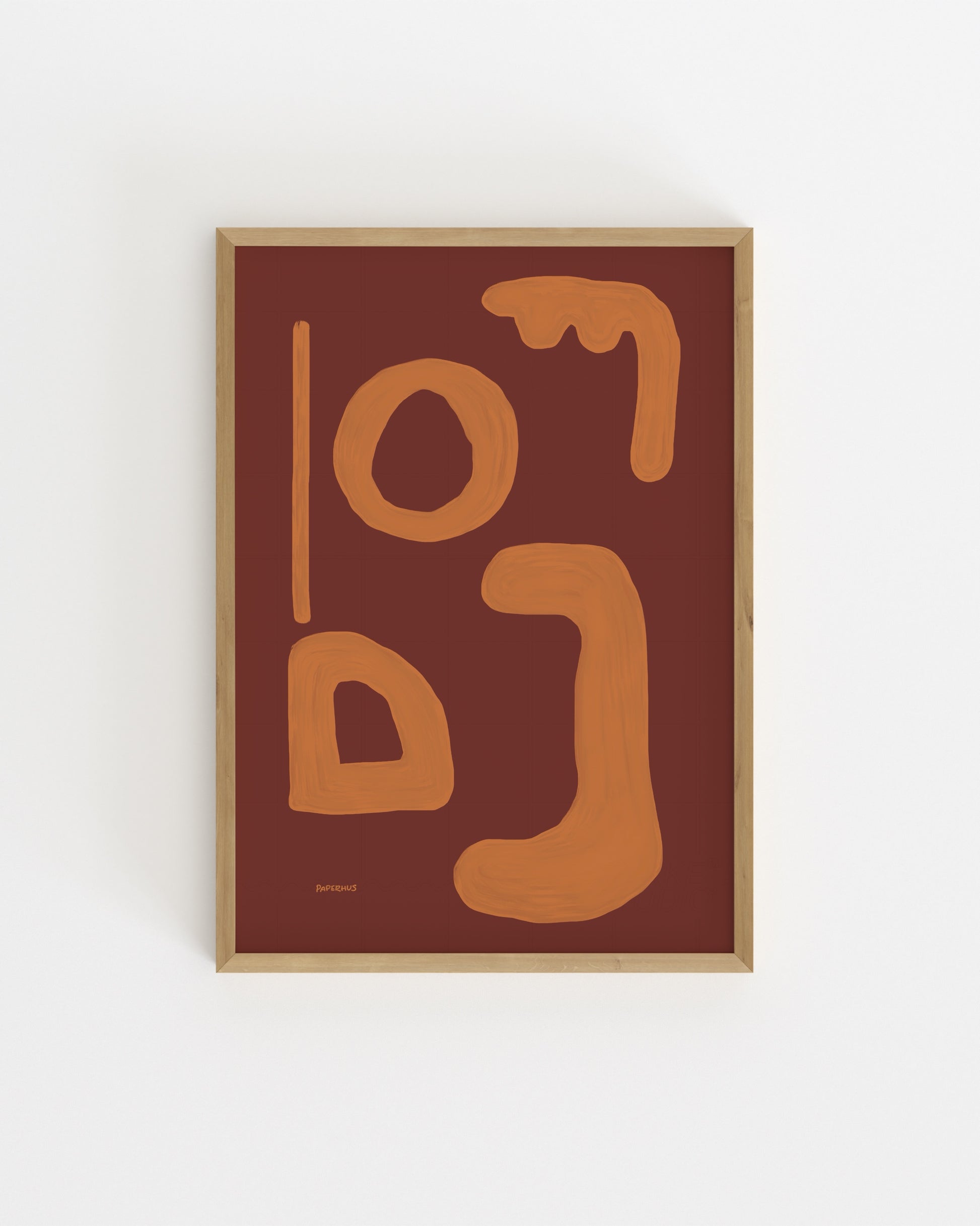 Abstract. Terracotta printable wall art by Paperhus