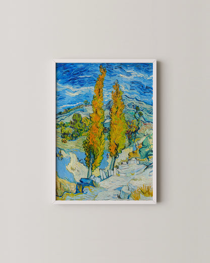 Road With Cypress Print