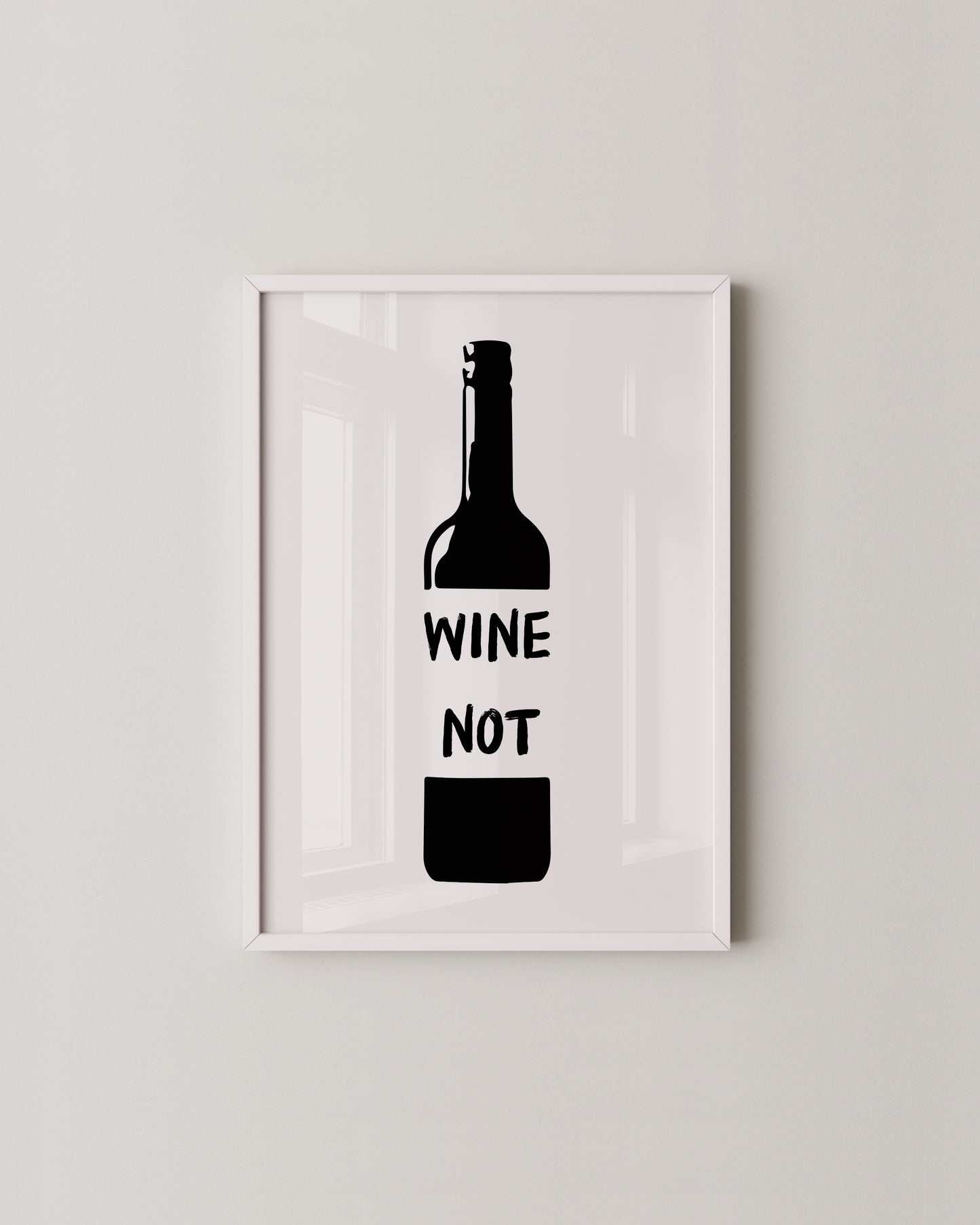 Wine Not Bottle Print