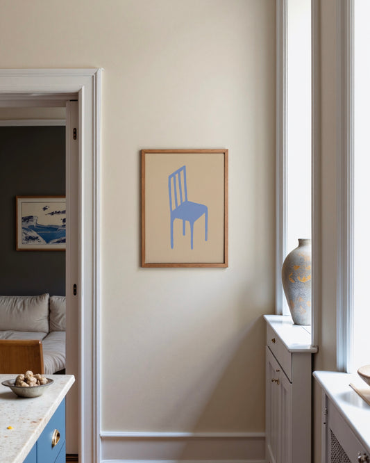 Kitchen Objects. Blue Chair printable wall art by Paperhus