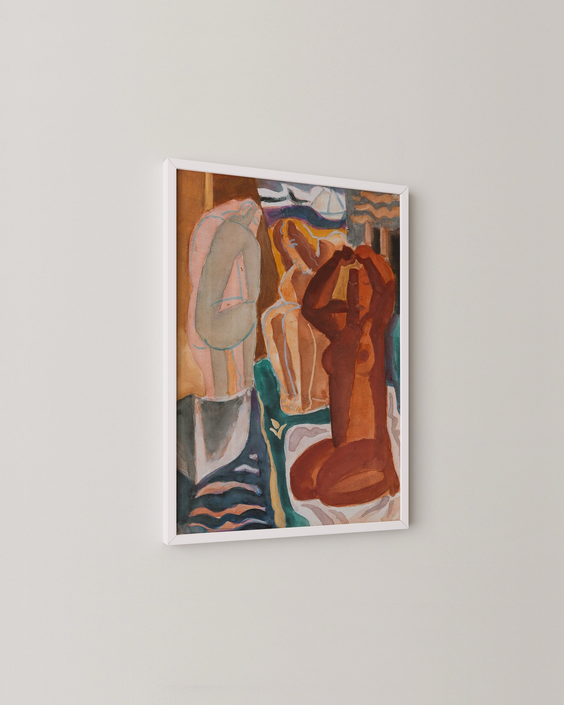 Two Bathing Women Print- Wall Art -Paperhus- Printable wall art - Instant downloads - DIY home decor -Paperhus