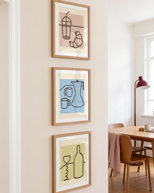The Tabletop. Print Set Of 3