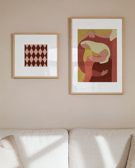 Figurative Harlequin. Set Of 2