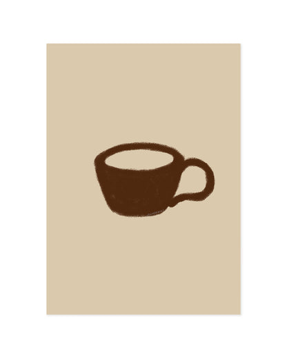 Kitchen Objects. Coffee Cup printable wall art by Paperhus