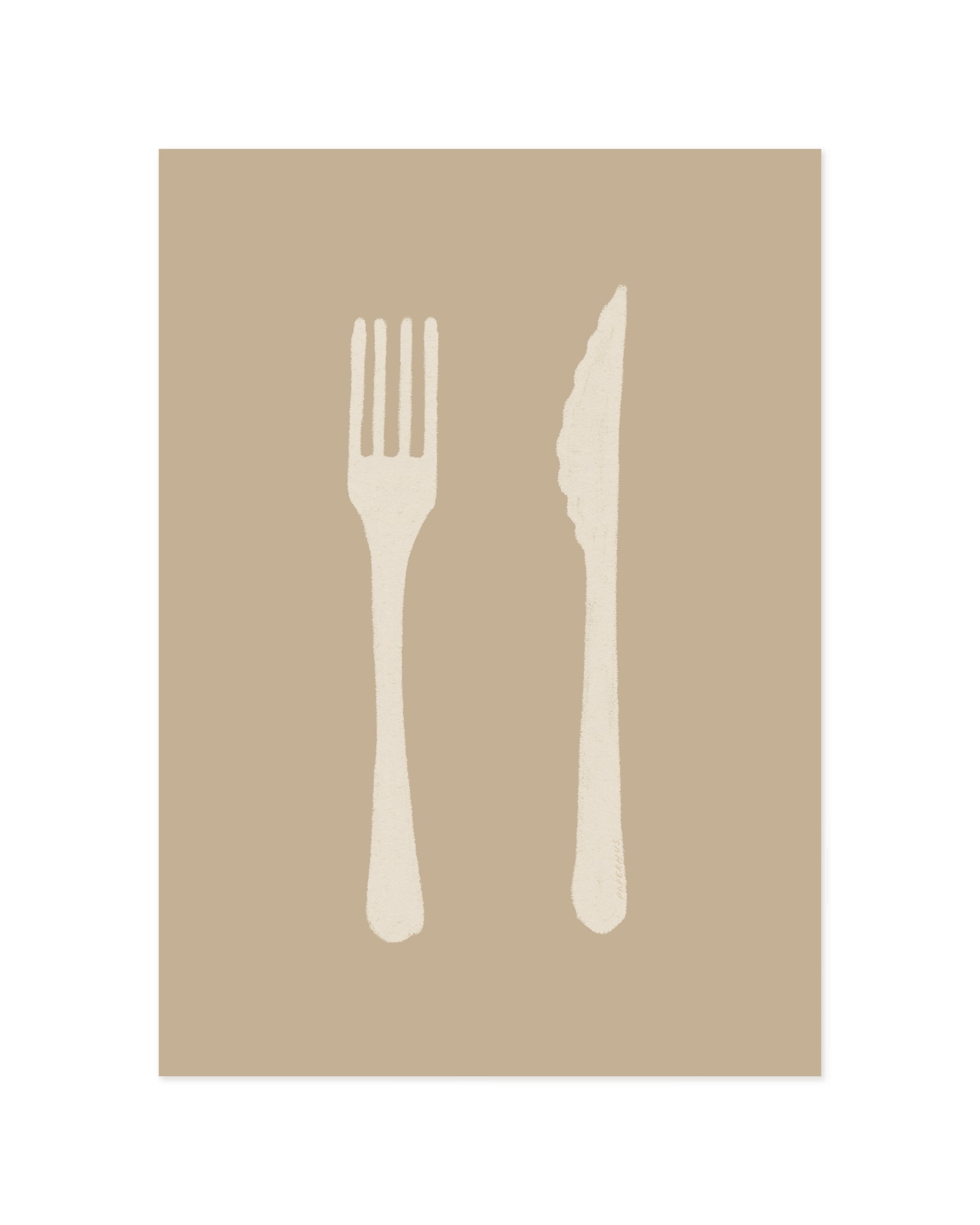 Kitchen Objects. Cutlery I printable wall art by Paperhus