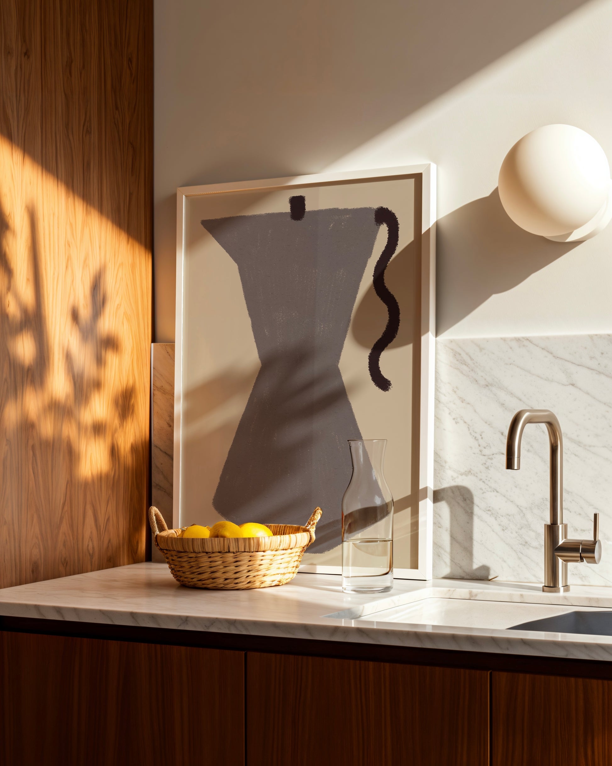 Kitchen Objects. Coffee Pot printable wall art by Paperhus