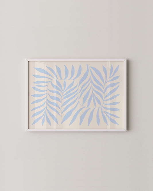 Blue Botanical Print- Wall Art -Paperhus- Printable wall art - Instant downloads - DIY home decor -Paperhus