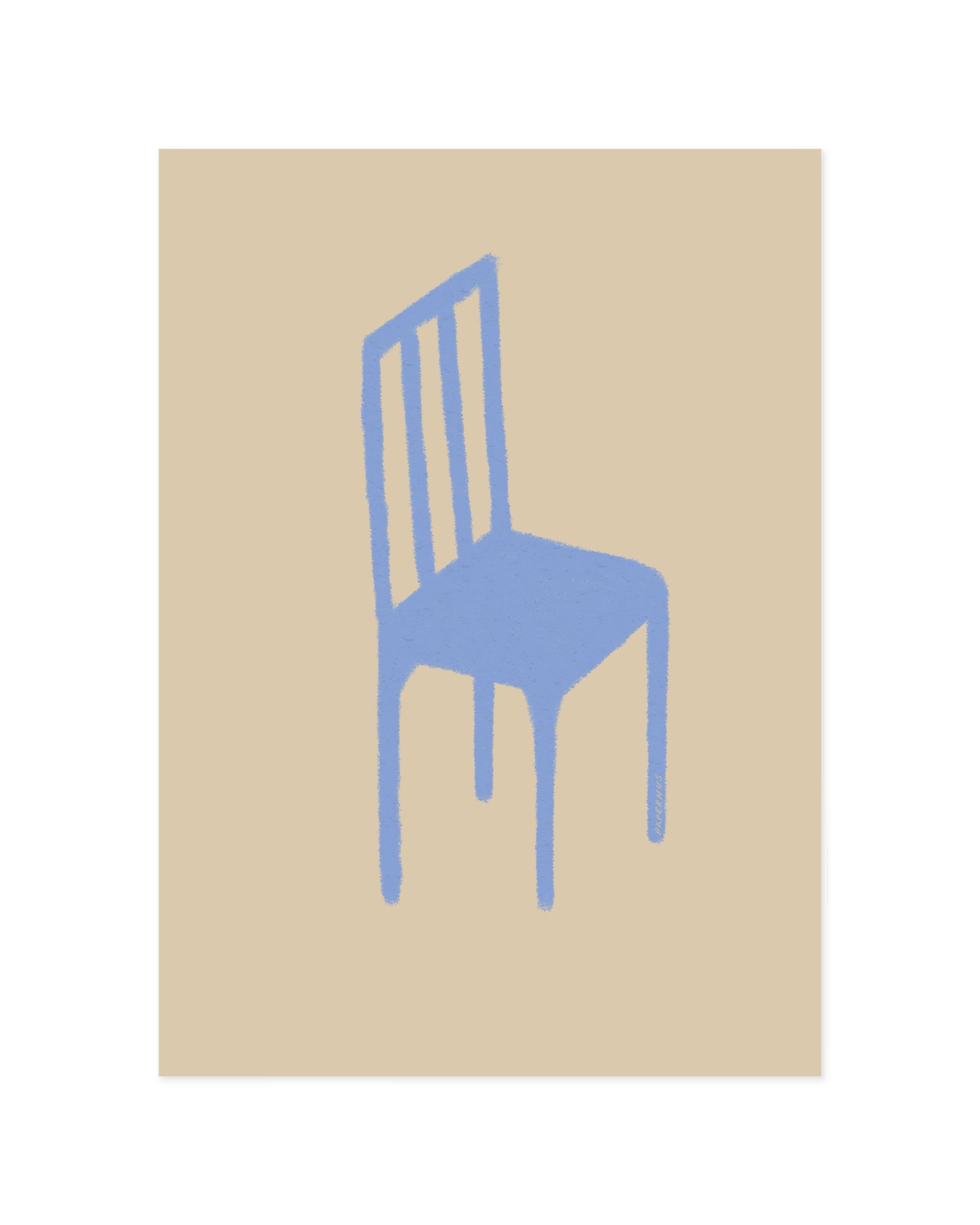 Kitchen Objects. Blue Chair printable wall art by Paperhus
