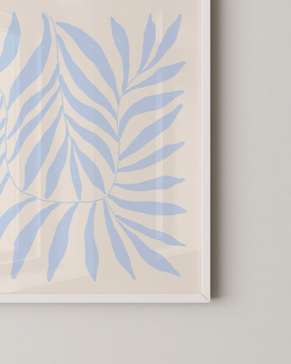 Blue Botanical Print- Wall Art -Paperhus- Printable wall art - Instant downloads - DIY home decor -Paperhus
