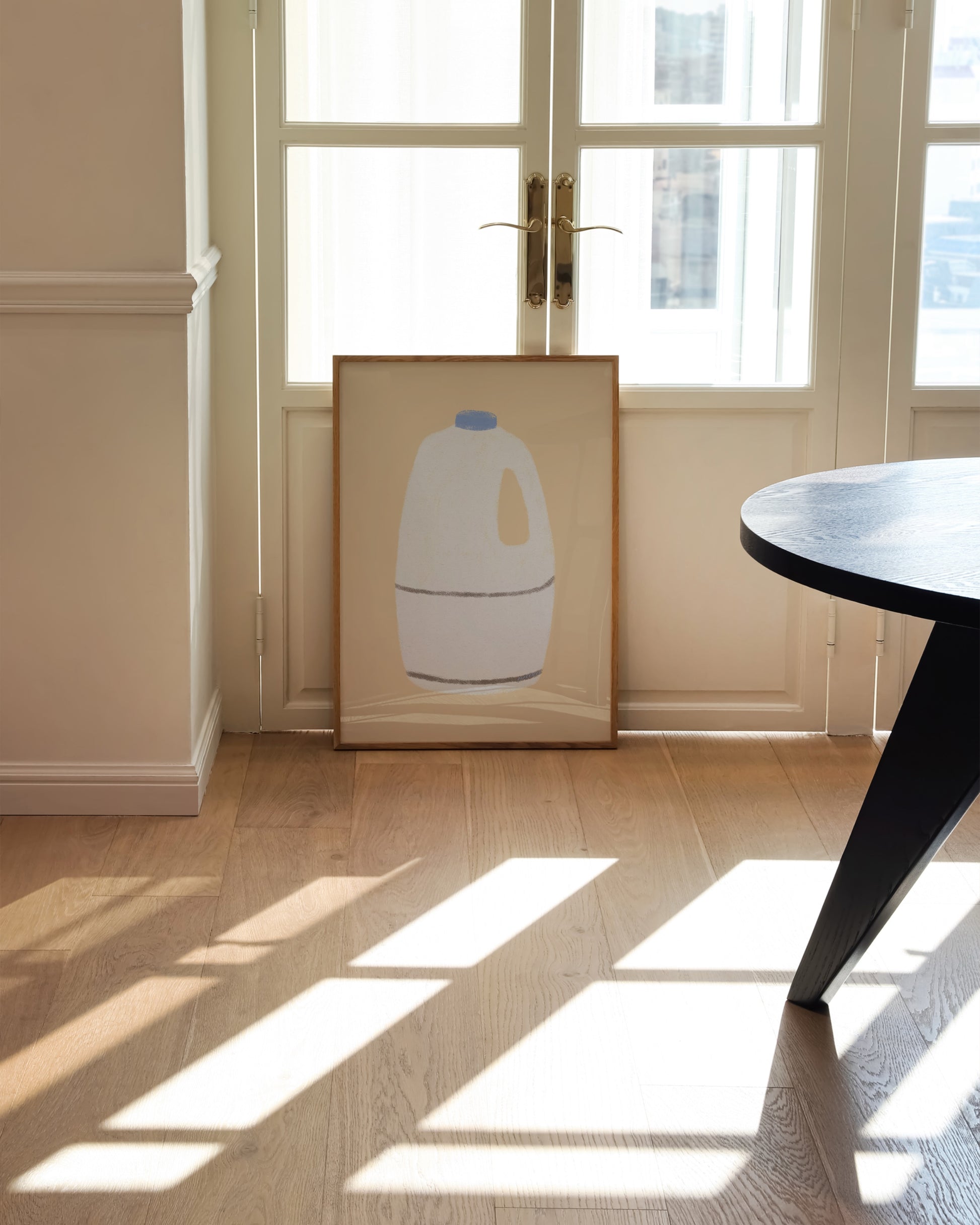 Kitchen Objects. Bottle Of Milk printable wall art by Paperhus