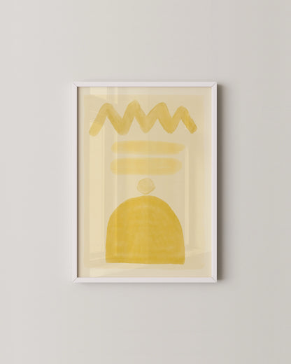 Yellow Geometry Print- Wall Art -Paperhus- Printable wall art - Instant downloads - DIY home decor -Paperhus