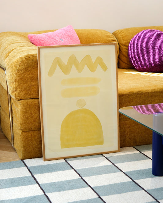 Yellow Abstract Printable Wall Art | Digital Download printable wall art by Paperhus