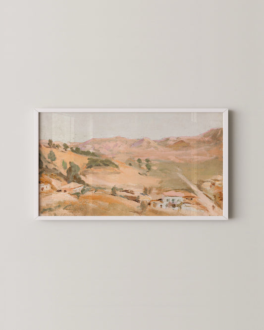 Rustic Hillside TV Art