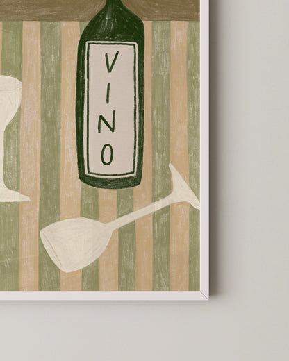 Vino Wine Bottle Print- Wall Art -Paperhus- Printable wall art - Instant downloads - DIY home decor -Paperhus