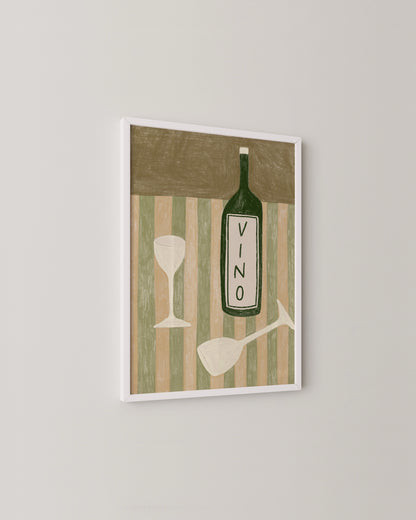 Vino Wine Bottle Print- Wall Art -Paperhus- Printable wall art - Instant downloads - DIY home decor -Paperhus